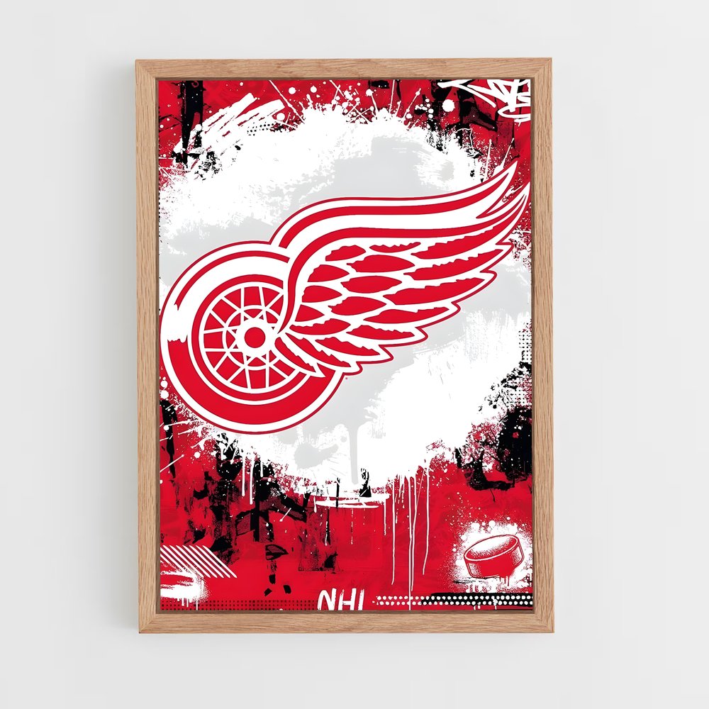 Poster Esprit des Red Wings – affiche Hockey sur glace (vue 4)